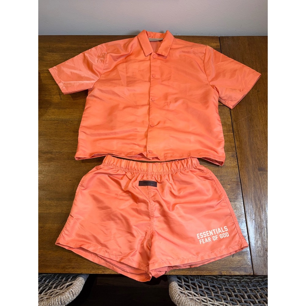 Essentials Fear of God Nylon Short Set Outfit Sz 12Y